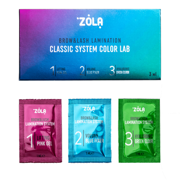 ZOLA Color Lab Набір для ламінування у саше (3 х 1 мл) ZOLABLLCSCL фото