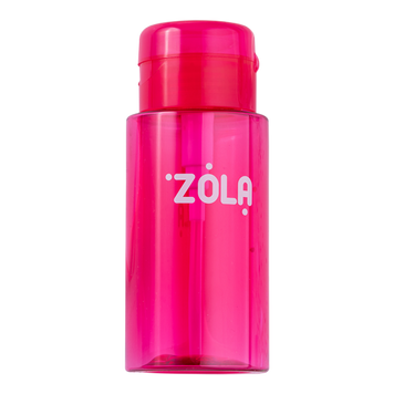 ZOLA Ємність пластикова для рідини з помпою-дозатором рожева ZOLAPOMPA фото