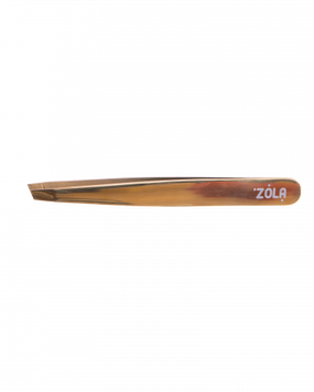 ZOLA Пінцет професійний для брів GOLD (скошений) ZOLATWEEZERS фото