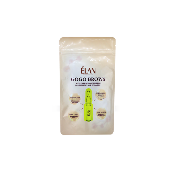 GOGO BROWS: сироватка для догляду за бровами та віями в ампулах ELAN фото