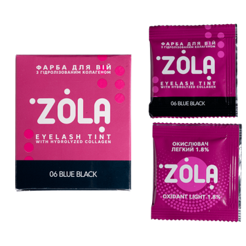 ZOLA Фарба для вій та брів у саше з колагеном Eyebrow Tint With Collagen ZOLAFS фото